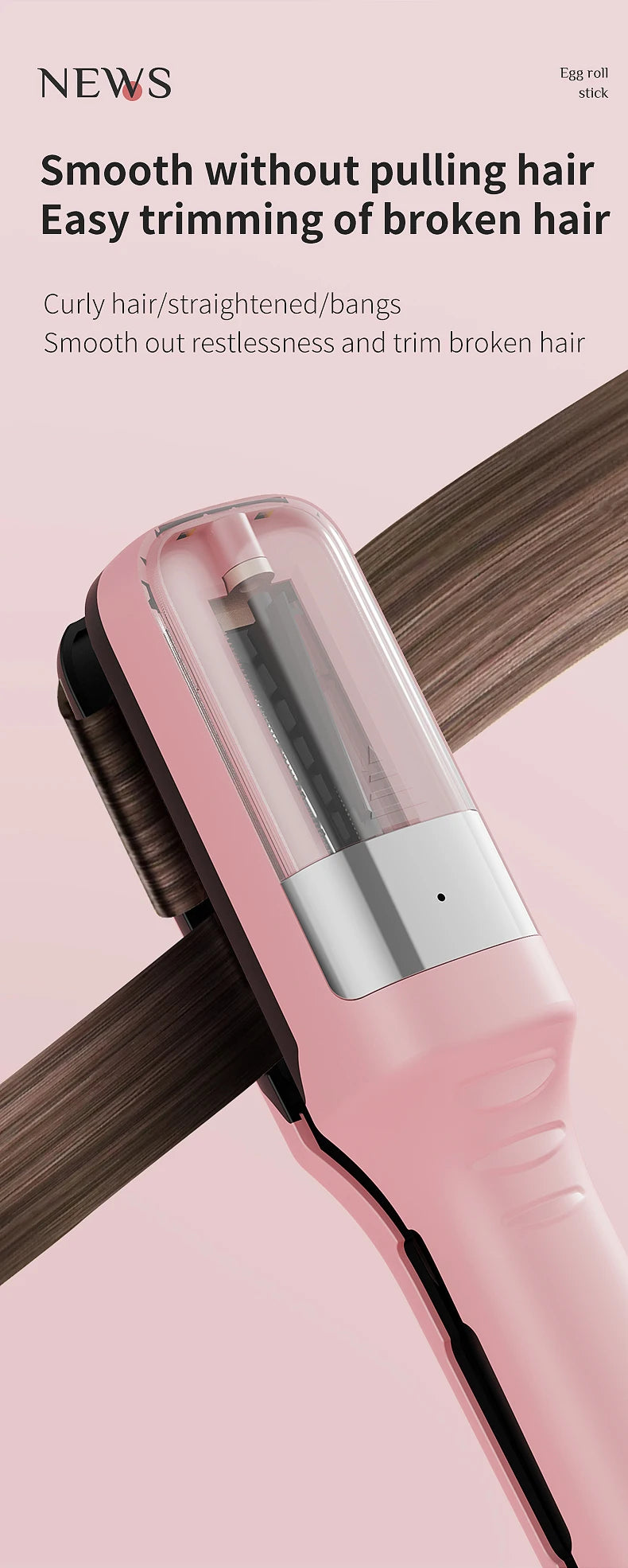 Hair Ends Trimmer Split Remover Dry Damaged Brittle Professional Automatic Trim Split for Women Cordless Hair Cutting Machine